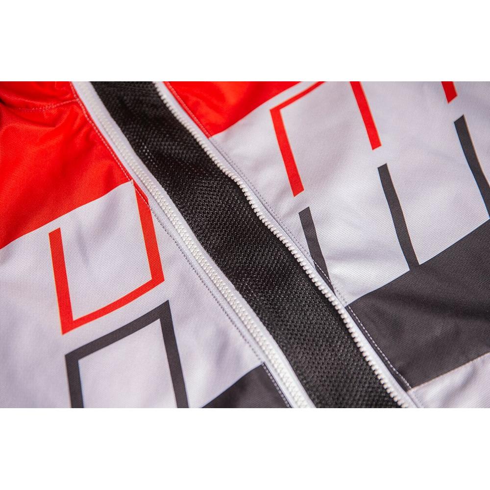 Icon Airform Retro Textile Jacket Red / White - FREE UK Shipping, FREE 365 Day Returns | Moto Central