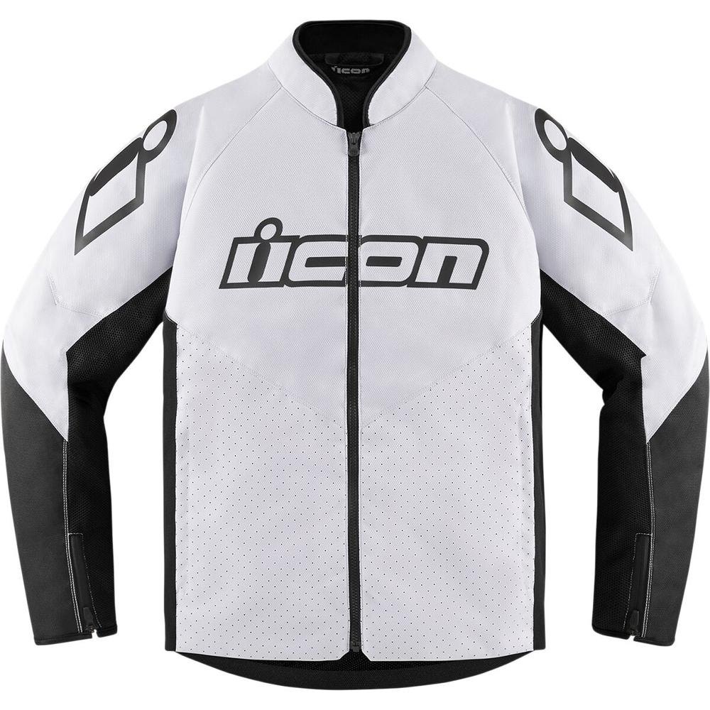 Icon Hooligan CE Textile Jacket White