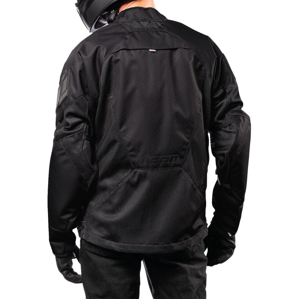 Icon Mesh AF CE Textile Jacket Black - FREE UK Shipping, FREE 365 Day Returns | Moto Central