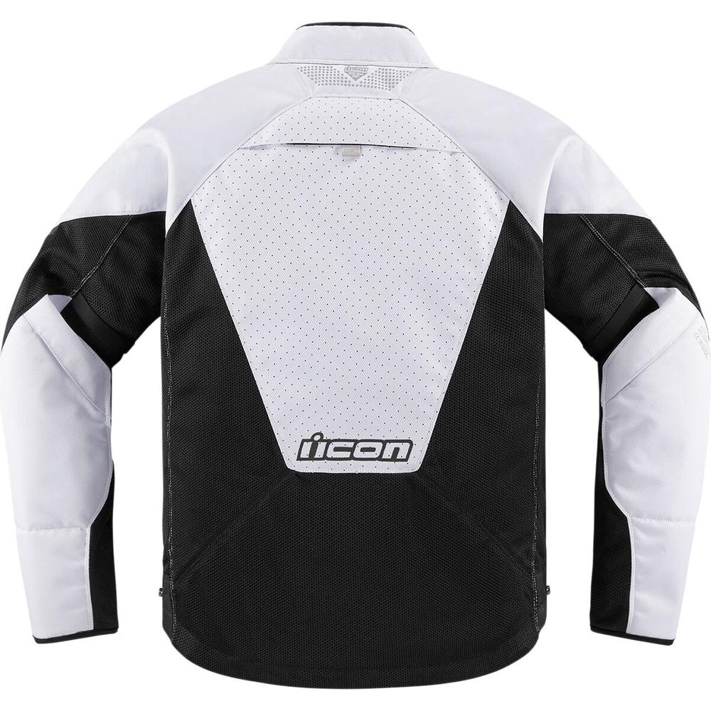 Icon Mesh AF CE Textile Jacket Black / White  - FREE UK Delivery - Moto Central