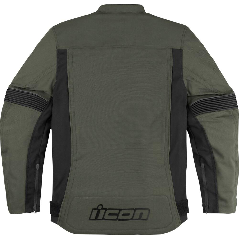 Icon Slabtown CE Textile Jacket Green - FREE UK Shipping, FREE 365 Day Returns | Moto Central