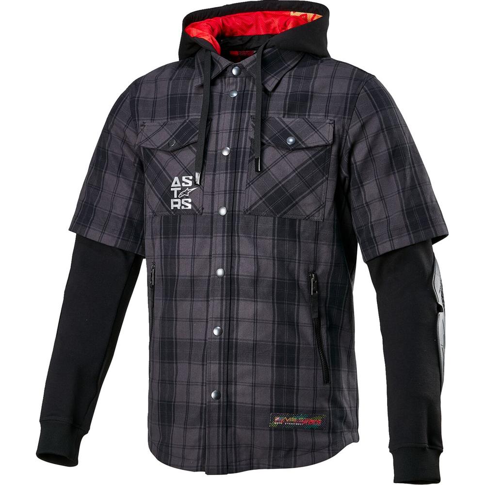 Alpinestars MO.ST.EQ Tartan Textile Jacket Black / Grey