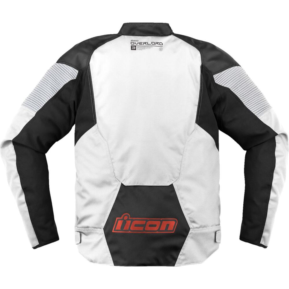 Icon Overlord 3 Textile Jacket Black / White - FREE UK Shipping, FREE 365 Day Returns | Moto Central