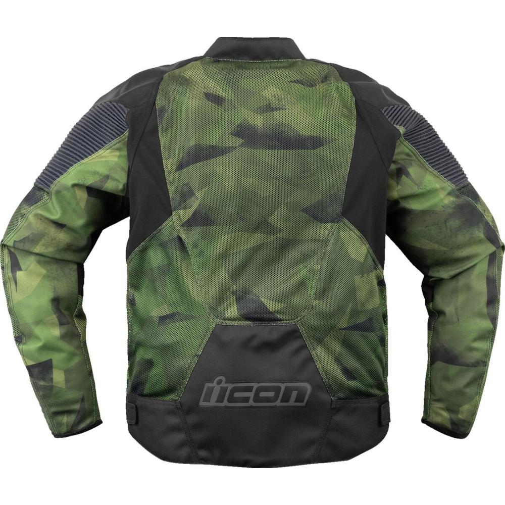 Icon Overlord 3 Mesh Textile Jacket Black / Camo Green - FREE UK Shipping, FREE 365 Day Returns | Moto Central