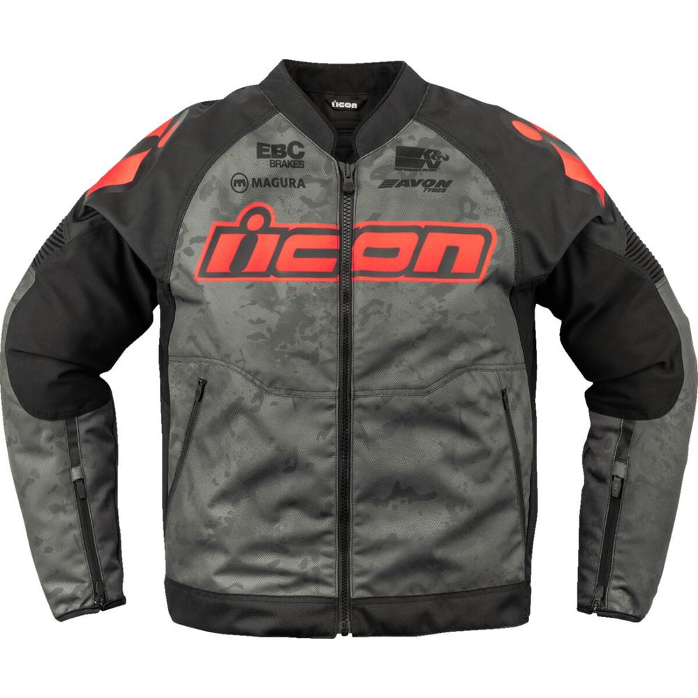 Icon Overlord 3 Magnacross Textile Jacket Black / Dark Grey