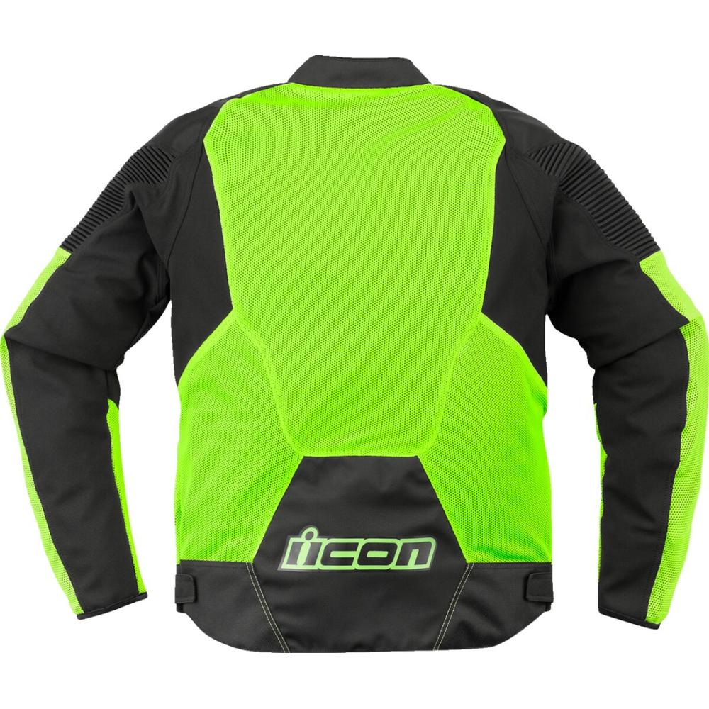 Icon Overlord 3 Mesh Textile Jacket Black / Hi-Vis Yellow  - FREE UK Delivery - Moto Central