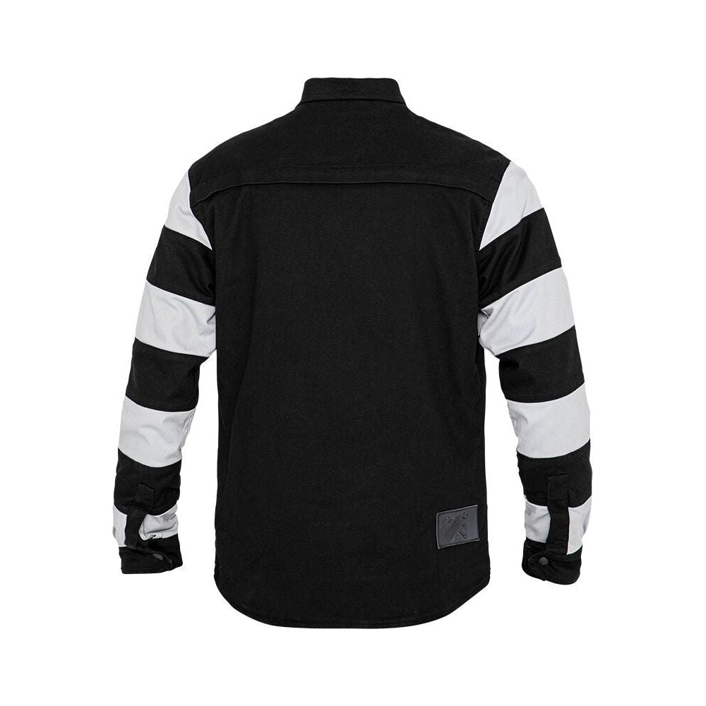 John Doe Motoshirt Prison Textile Jacket Black / White  - FREE UK Shipping, FREE 365 Day Returns | Moto Central