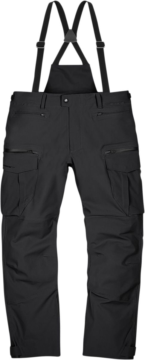 Icon Stormhawk Waterproof Textile Over Trousers Black