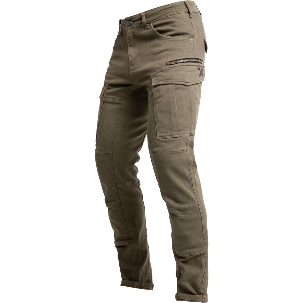 John Doe Defender Mono Riding Textile Trouser Olive - FREE UK Shipping, FREE 365 Day Returns | Moto Central