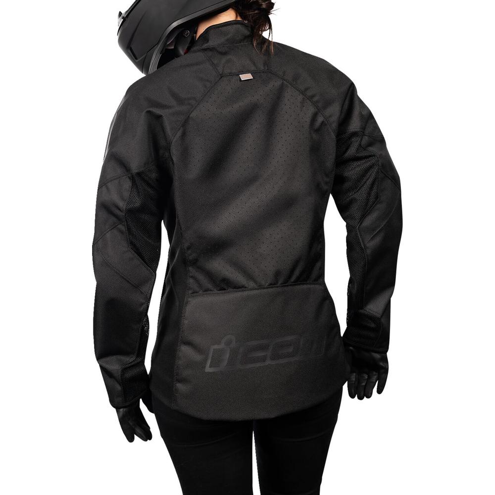 Icon Hooligan CE Ladies Textile Jacket Black - FREE UK Shipping, FREE 365 Day Returns | Moto Central