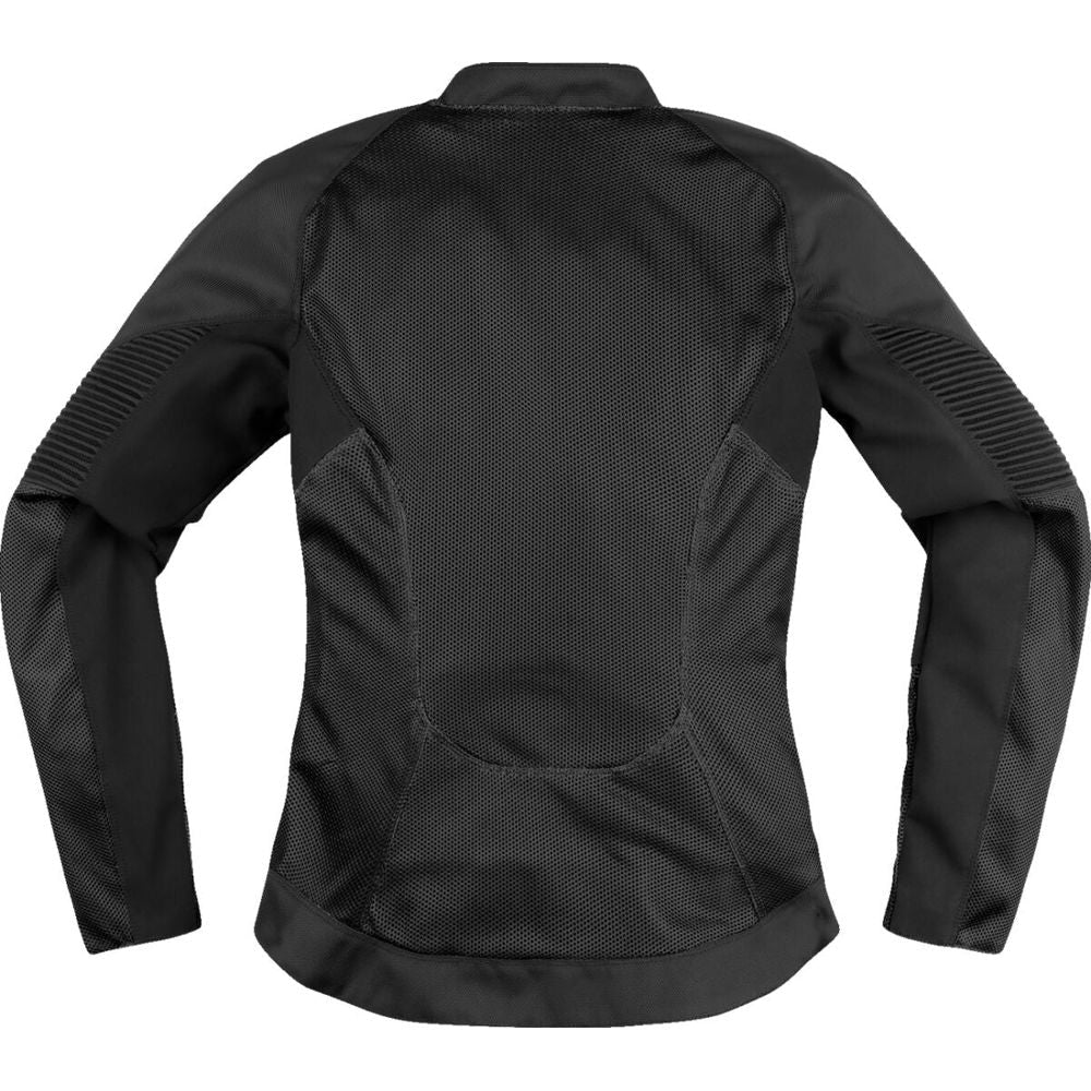 Icon Overlord 3 Mesh Ladies Textile Jacket Black - FREE UK Shipping, FREE 365 Day Returns | Moto Central