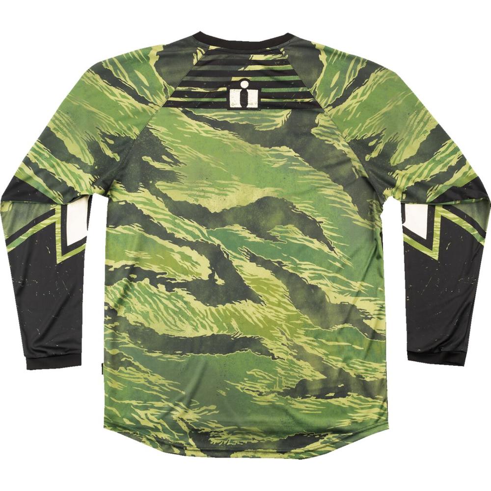 Icon Tiger’s Blood Jersey Camo Green - FREE UK Shipping, FREE 365 Day Returns | Moto Central