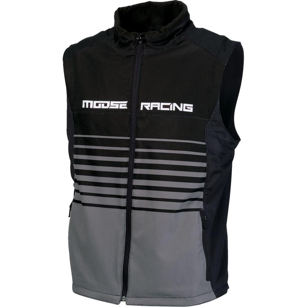 Moose Racing Moto Vest Black / Grey - FREE UK Shipping, FREE 365 Day Returns | Moto Central