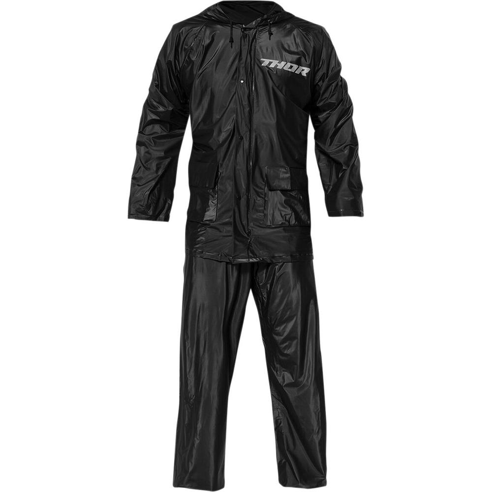 Thor PVC Two Piece Rain Over Suit Black