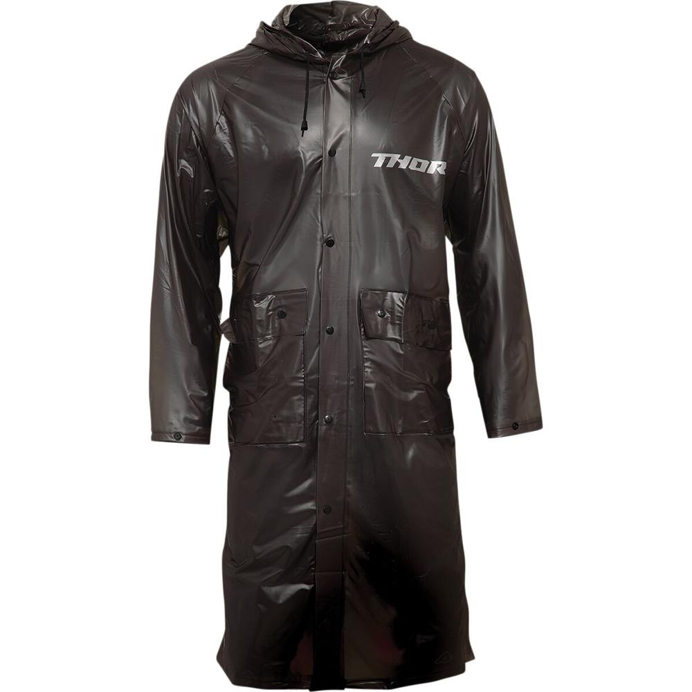 Thor Excel Trench Rain Overcoat Brown Black