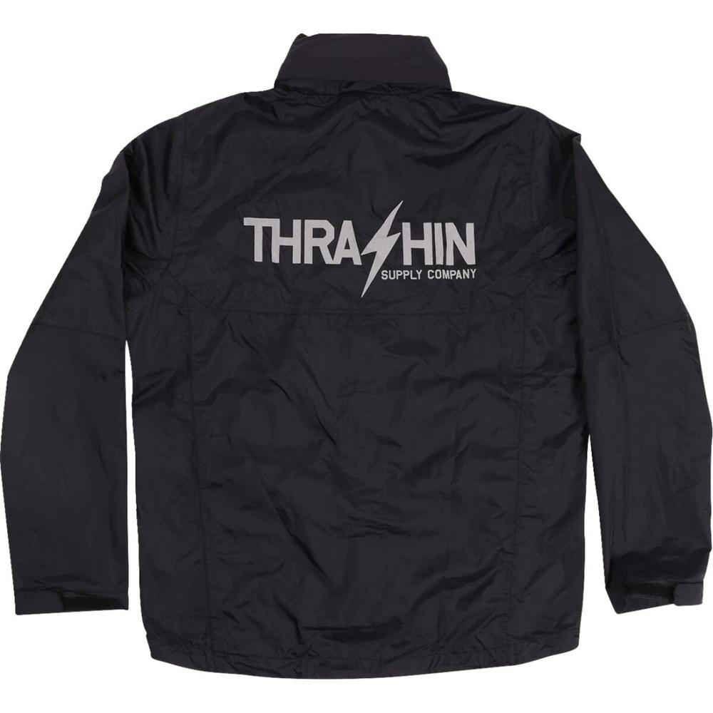 Thrashin Supply Company Mission Waterproof Rain Jacket Black - FREE UK Shipping, FREE 365 Day Returns | Moto Central