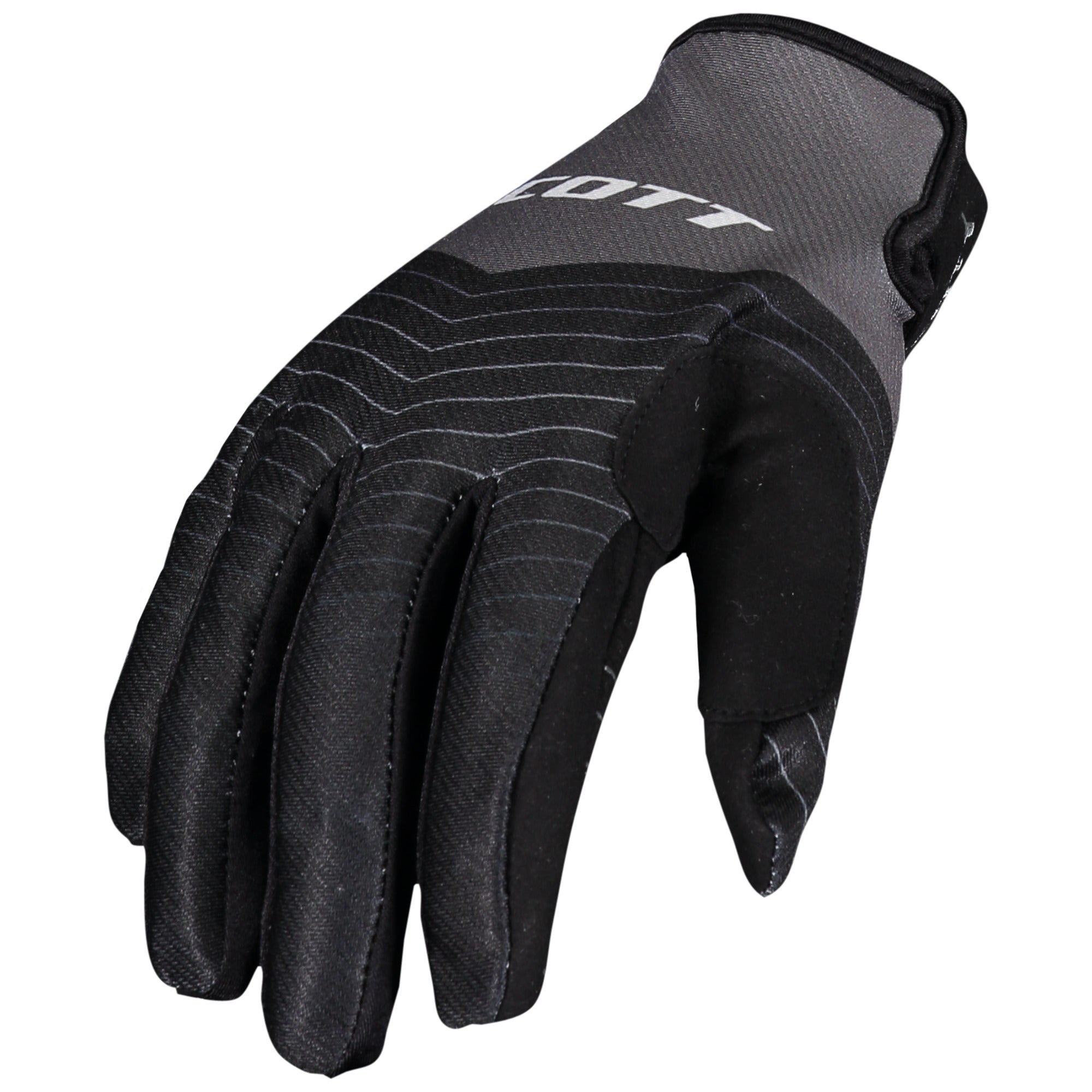 Scott 350 Dirt Evo Textile Gloves Black / Grey  - FREE UK Shipping, FREE 365 Day Returns | Moto Central