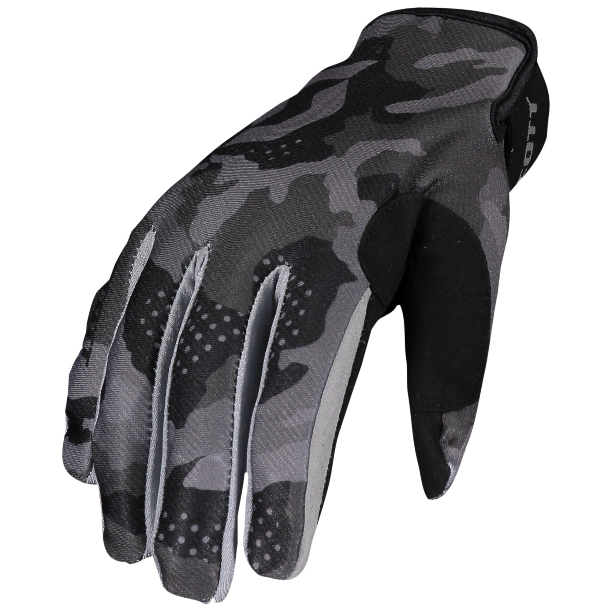 Scott 350 Camo Textile Gloves Black / Grey