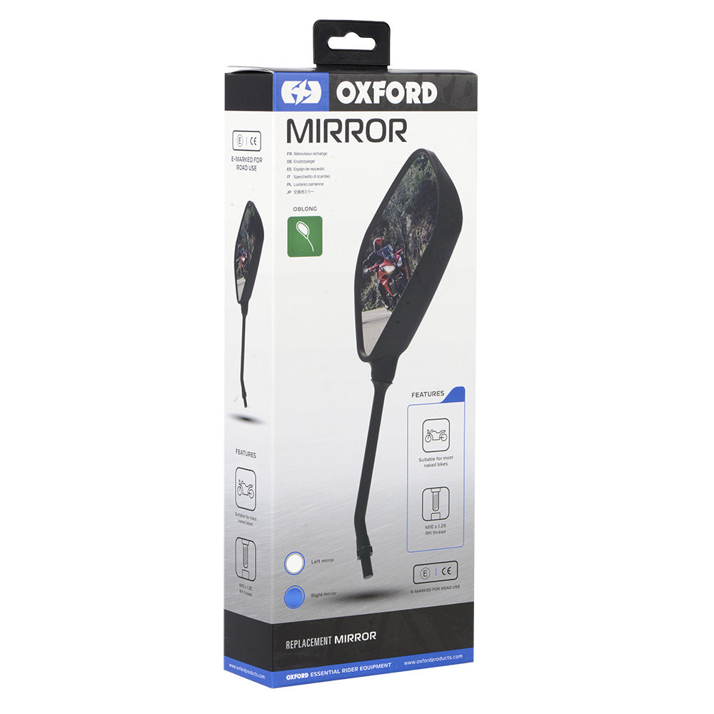 Oxford Oblong Right Mirror - FREE UK Shipping, FREE 365 Day Returns | Moto Central