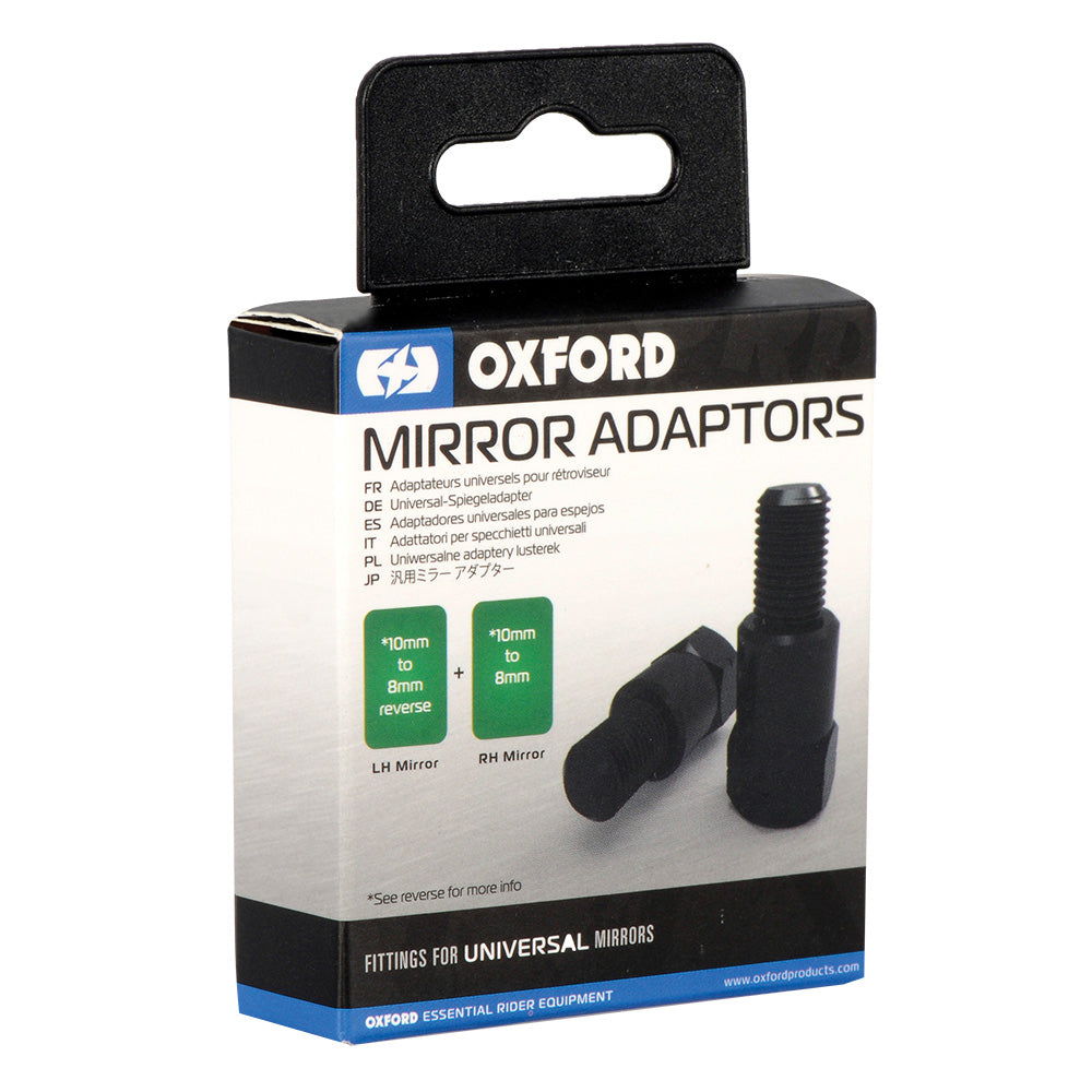 Oxford Mirror Adaptors - 8 mm To 10 mm - FREE UK Shipping, FREE 365 Day Returns | Moto Central