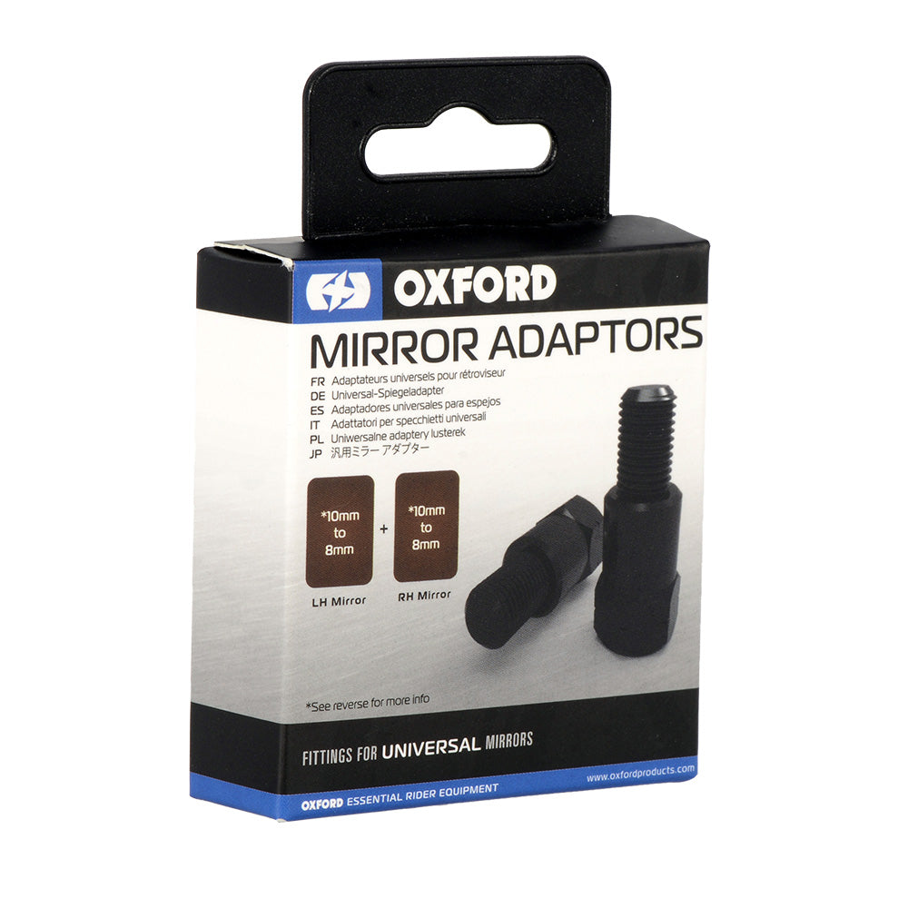 Oxford Mirror Adaptors - 10 mm To 8 mm Rev