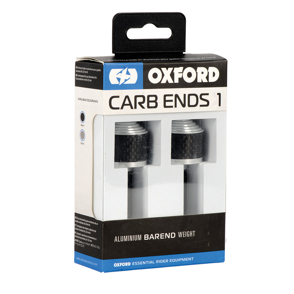 Oxford Handlebar CarbEnds 2 Silver