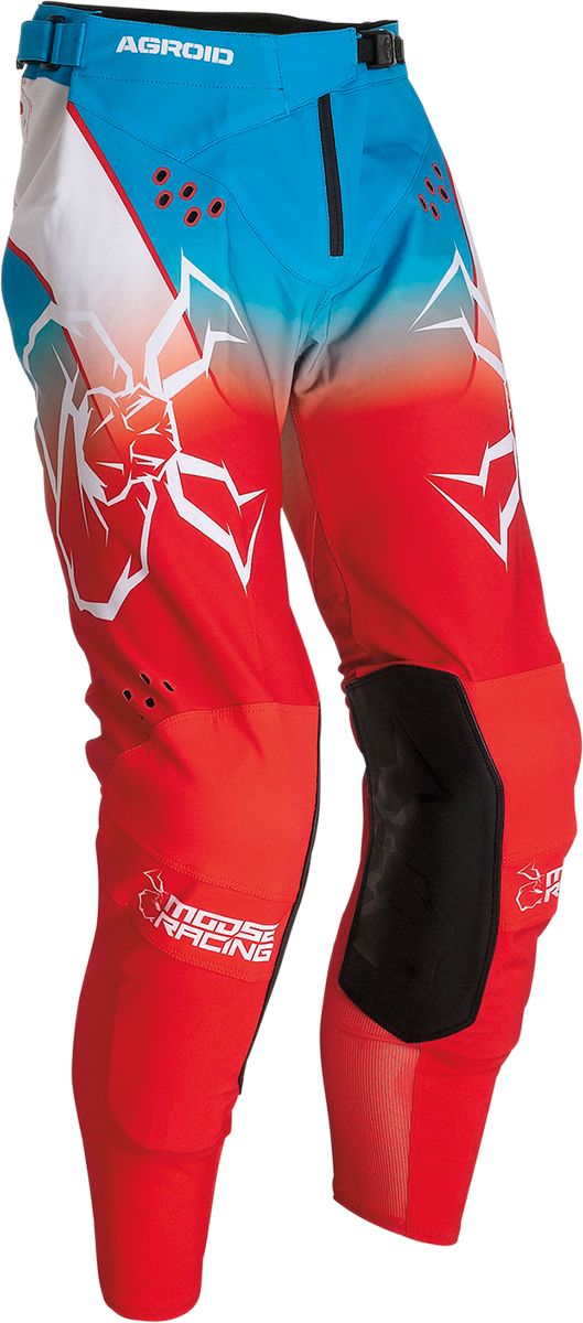 Moose Racing Agroid Trouser Red / White / Blue