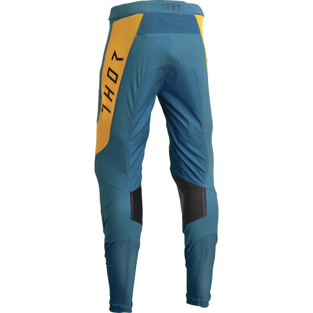 Thor Prime Rival Trouser Teal/Yellow - FREE UK Shipping, FREE 365 Day Returns | Moto Central