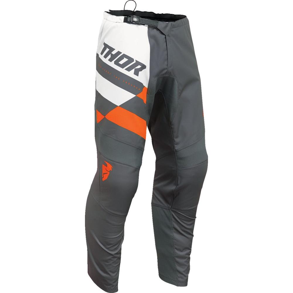 Thor Sector Checker Trouser Charcoal / Orange