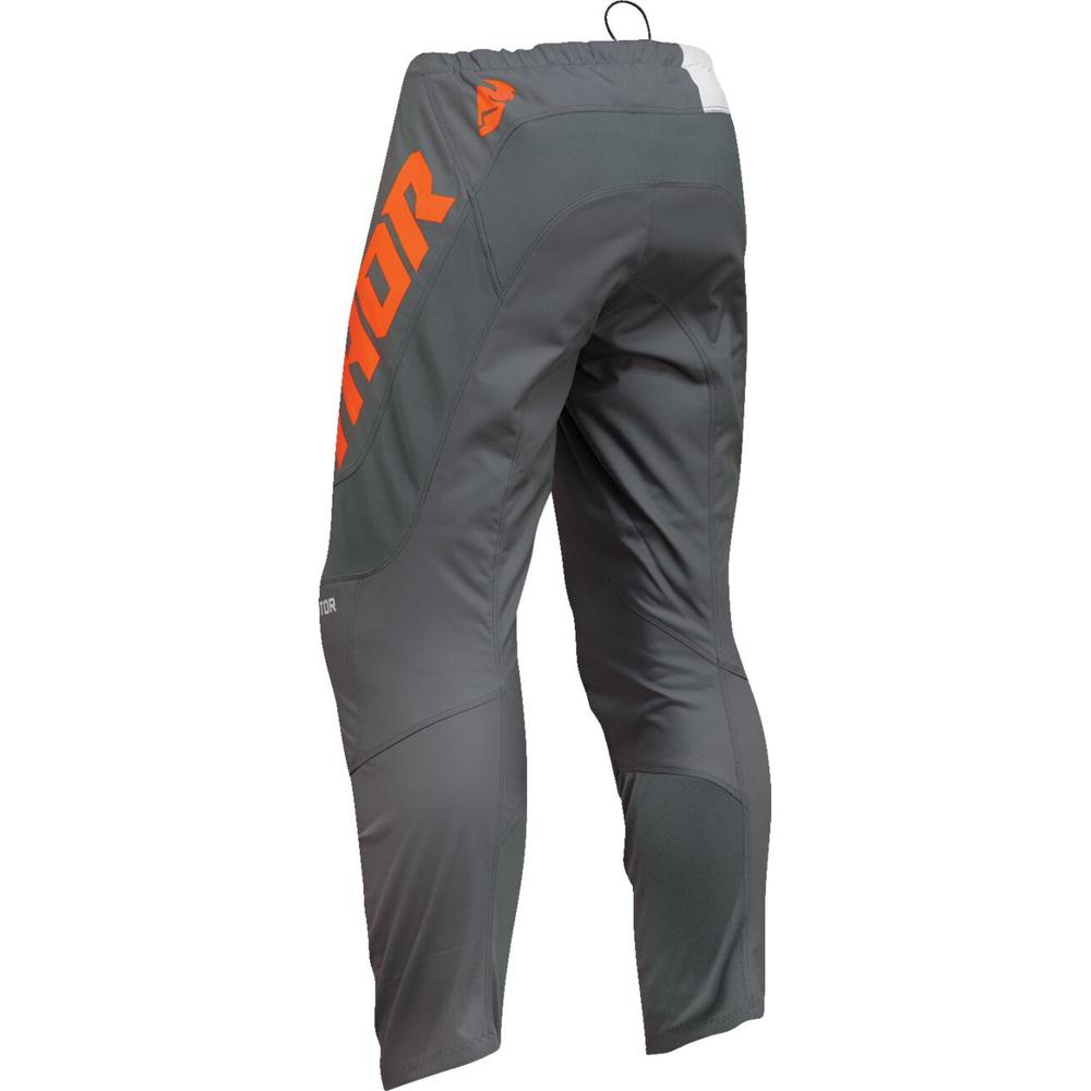 Thor Sector Checker Trouser Charcoal / Orange - FREE UK Shipping, FREE 365 Day Returns | Moto Central