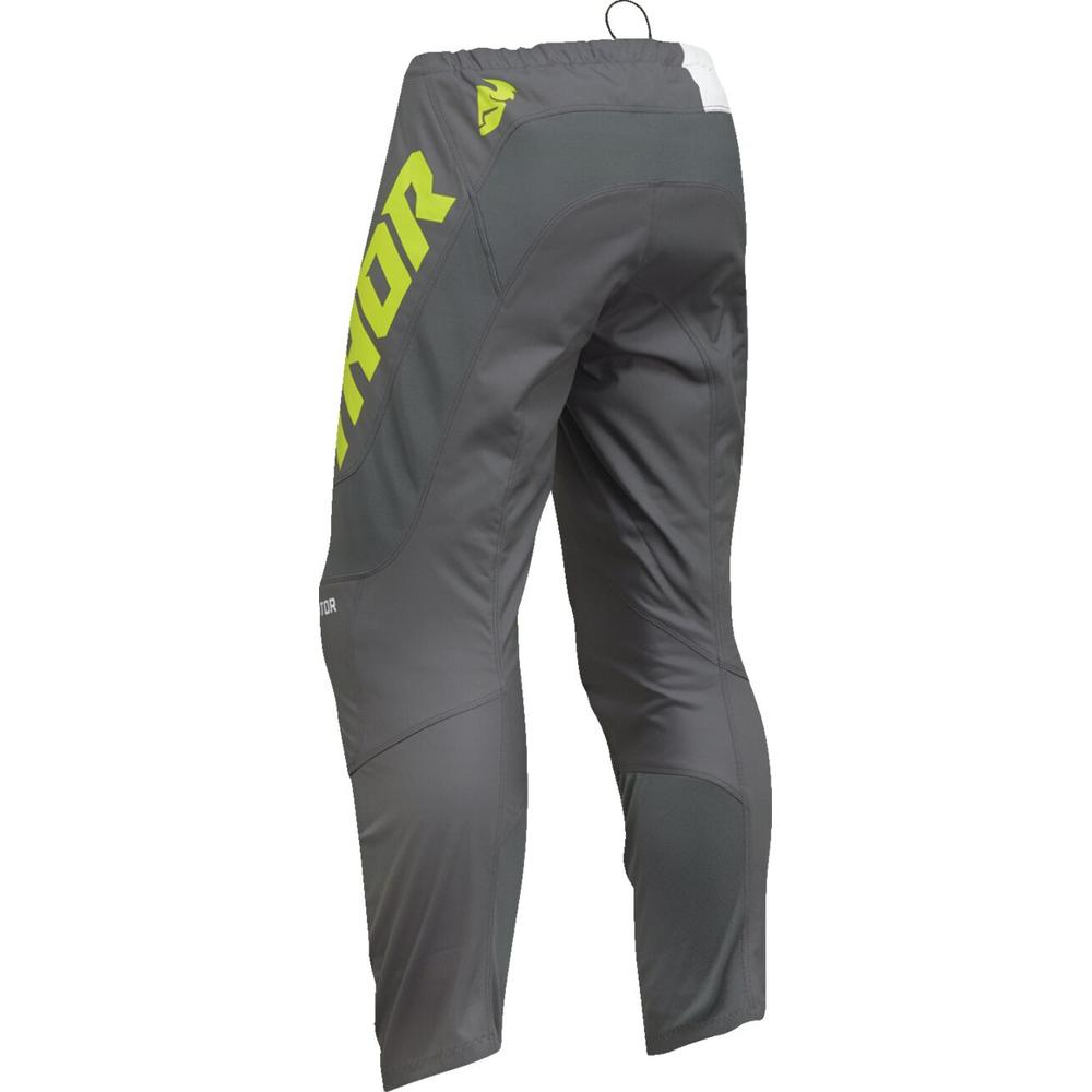 Thor Sector Checker Trouser Grey / Acid Yellow - FREE UK Shipping, FREE 365 Day Returns | Moto Central