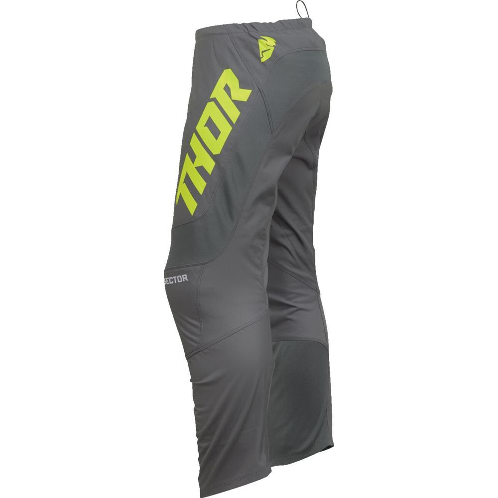 Thor Sector Checker Trouser Grey / Acid Yellow - FREE UK Shipping, FREE 365 Day Returns | Moto Central