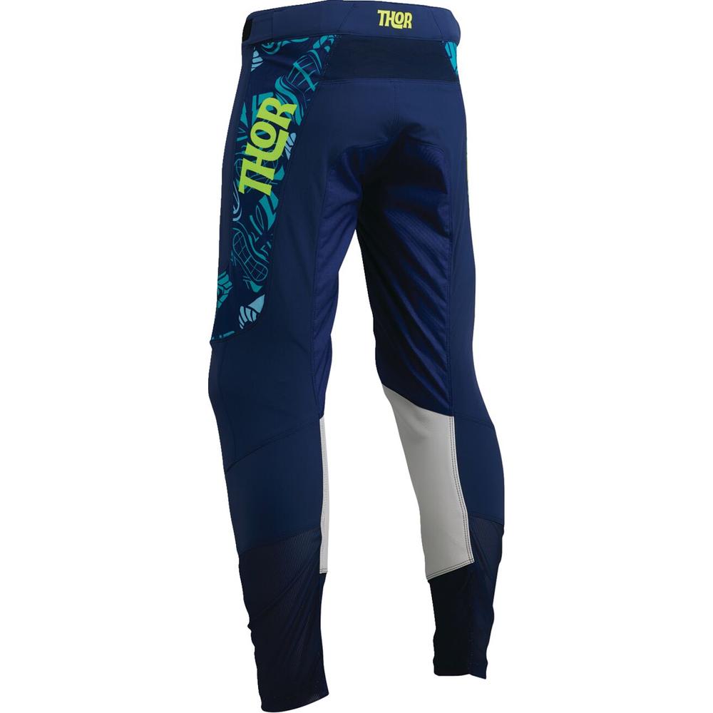 Thor Prime Aloha Trouser Navy / Aqua - FREE UK Shipping, FREE 365 Day Returns | Moto Central