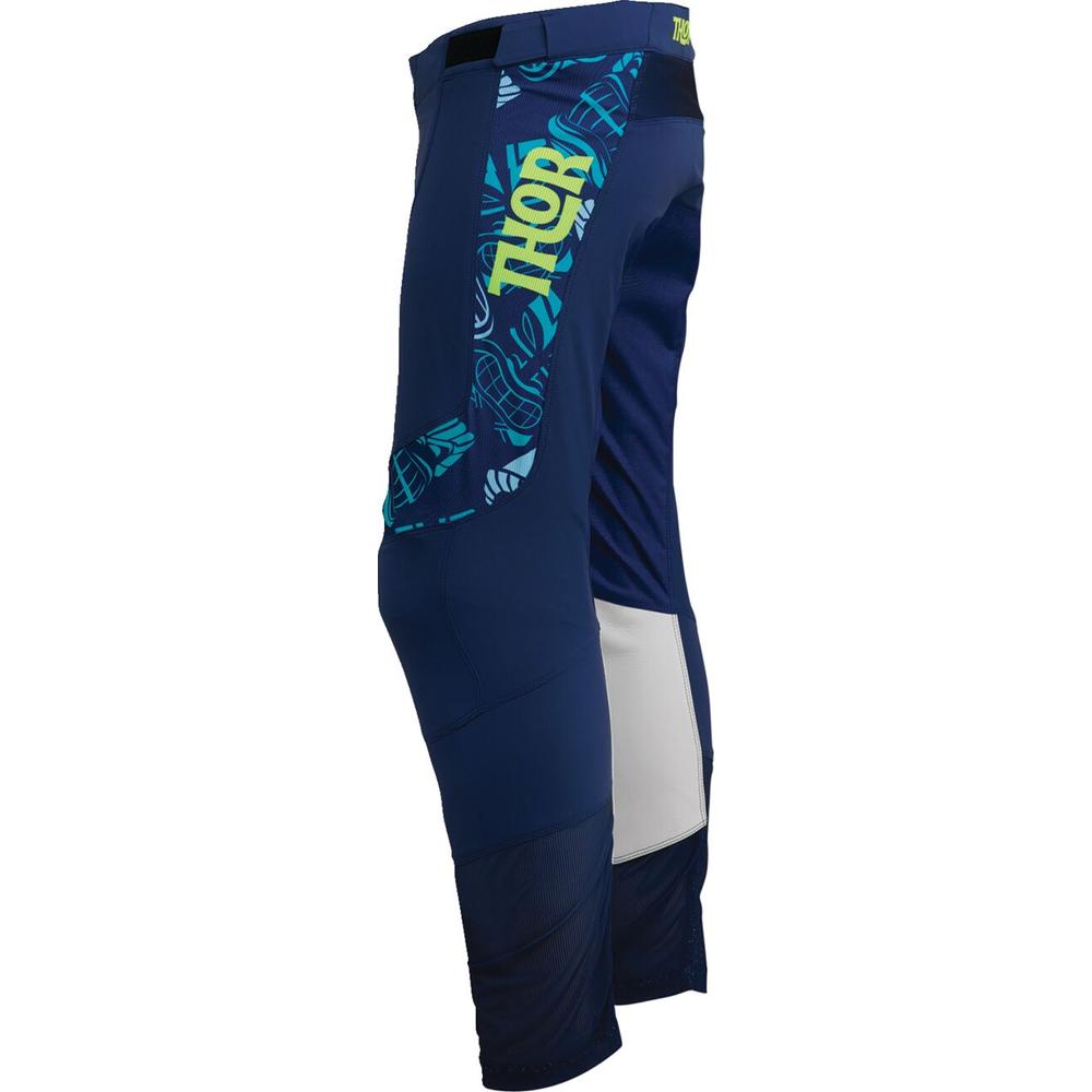 Thor Prime Aloha Trouser Navy / Aqua - FREE UK Shipping, FREE 365 Day Returns | Moto Central