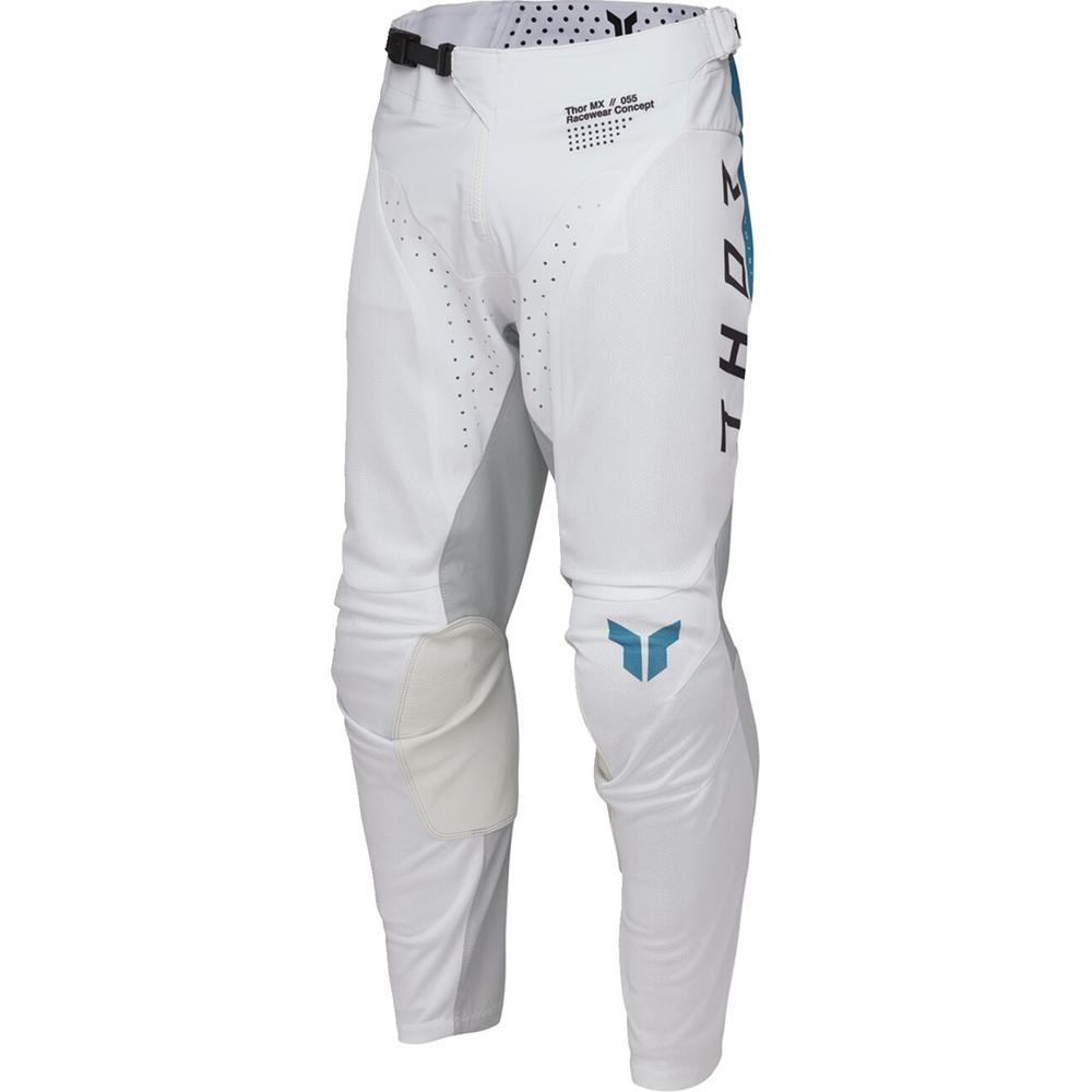 Thor Launchmode Vented Raid Trouser White / Grey - FREE UK Shipping, FREE 365 Day Returns | Moto Central