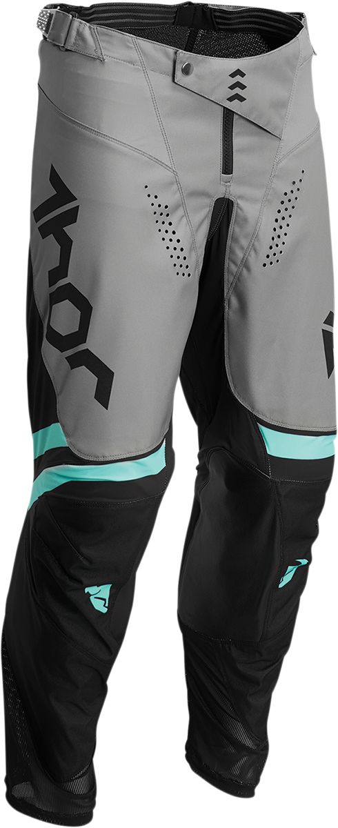 Thor Pulse Cube Textile Trouser Black / Grey / Mint