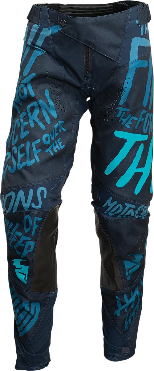 Thor Pulse Counting Sheep Ladies Textile Trouser Aqua Blue