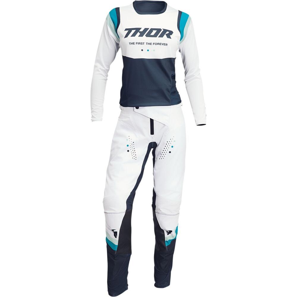 Thor Pulse Rev Ladies Textile Trouser Mint / White