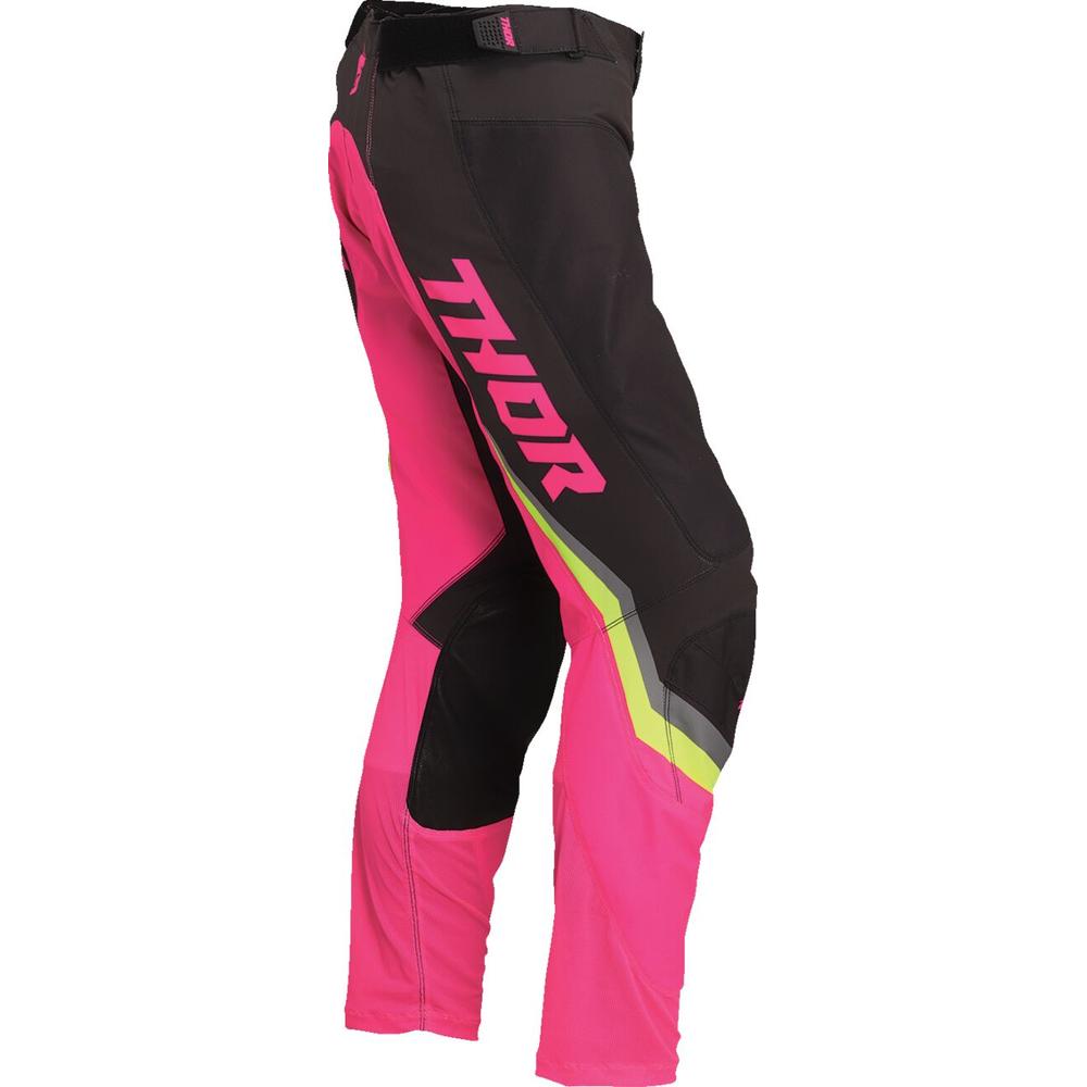 Thor Pulse Rev Ladies Textile Trouser Charcoal / Fluo Pink