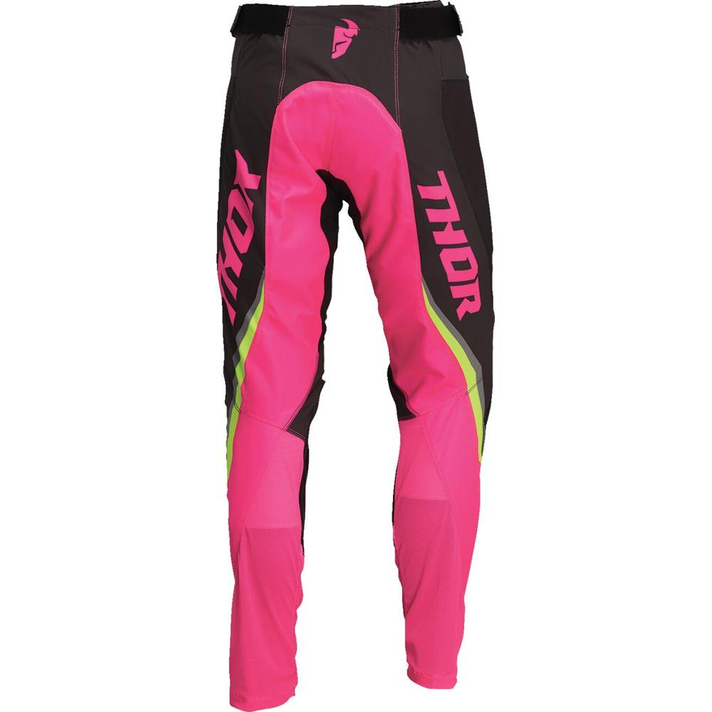 Thor Pulse Rev Ladies Textile Trouser Charcoal / Fluo Pink