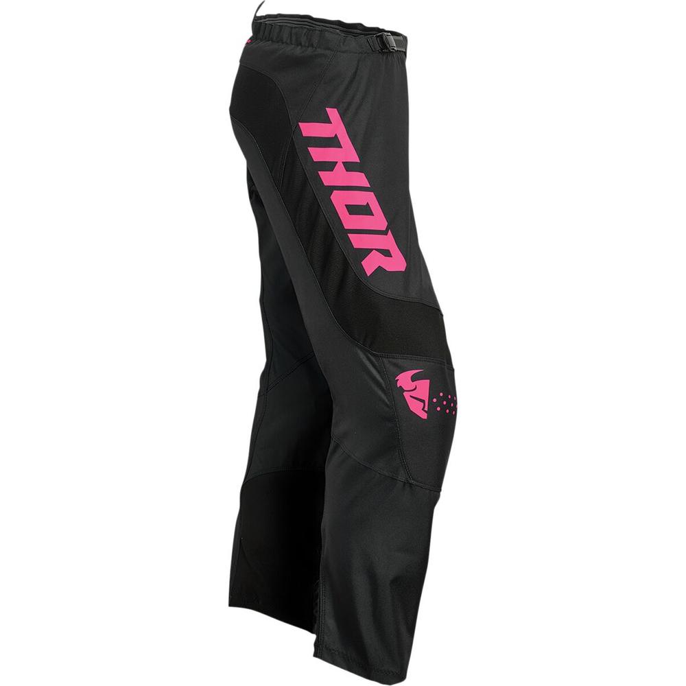 Thor Sector Minimal Ladies Trouser Black / Pink - FREE UK Shipping, FREE 365 Day Returns | Moto Central