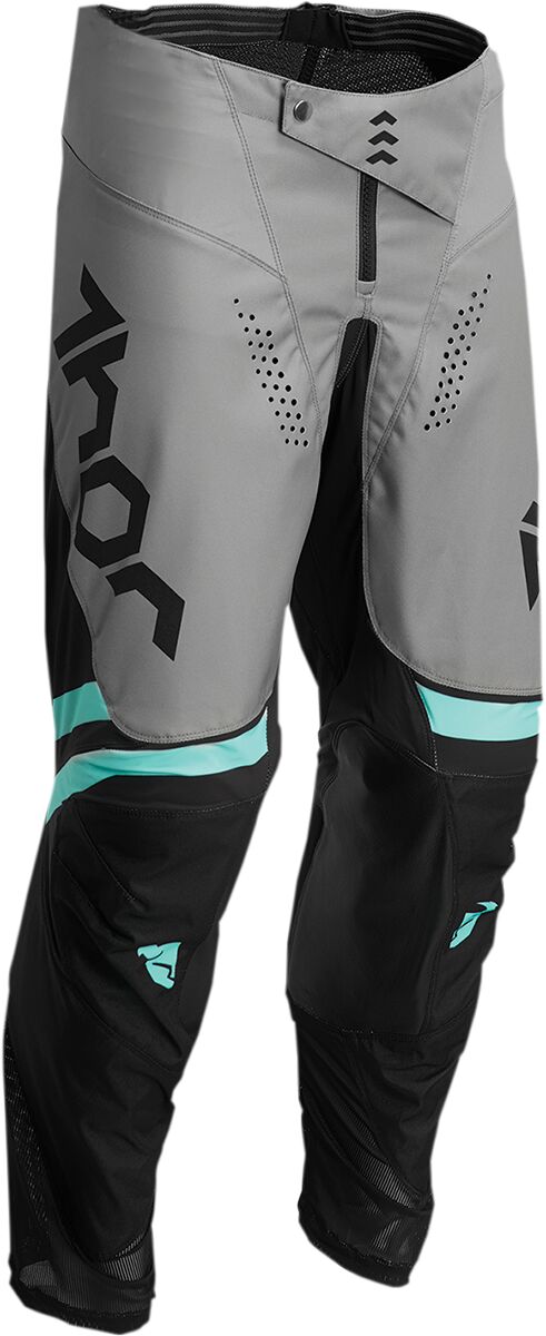 Thor Pulse Cube Youth Textile Trouser Black / Grey / Mint