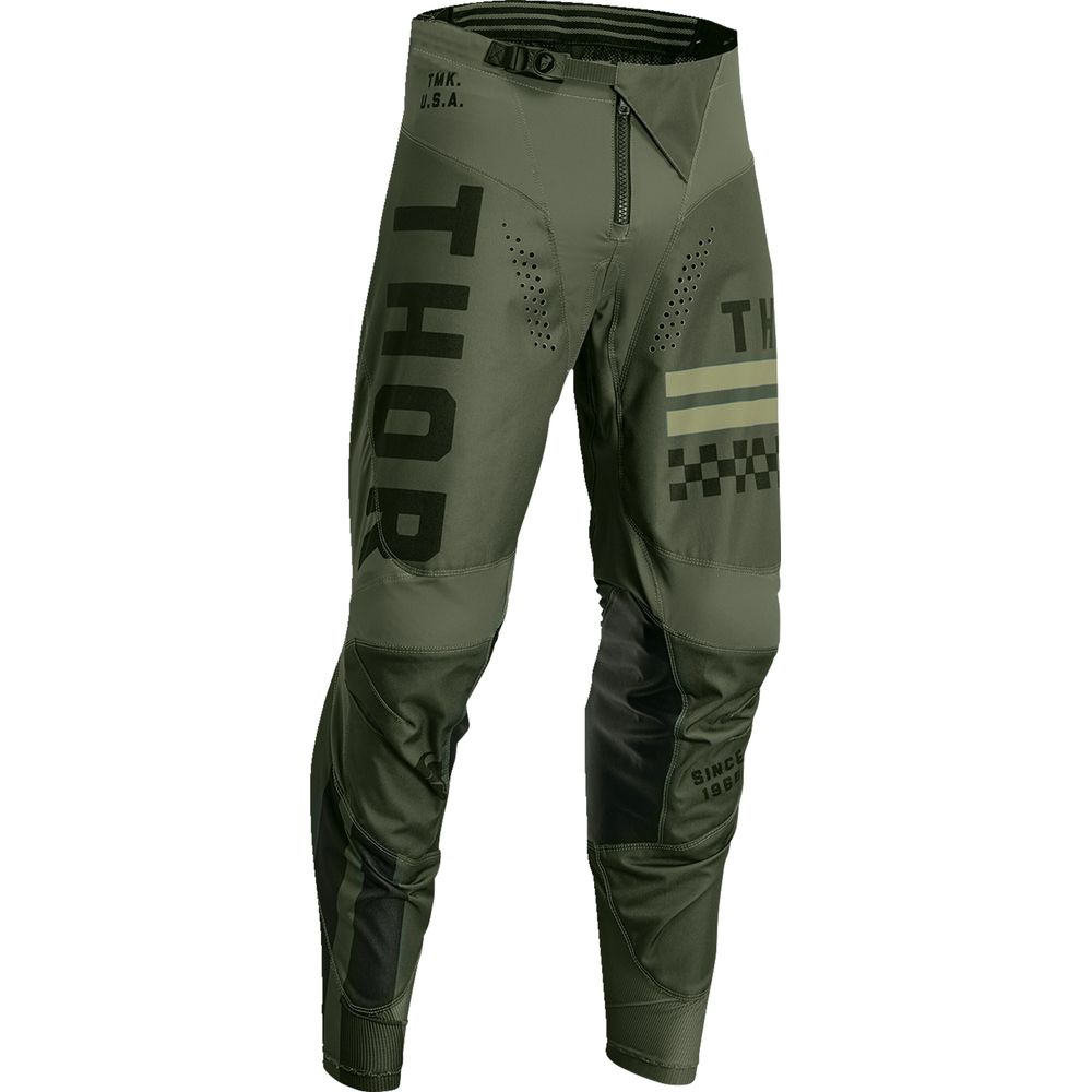 Thor Pulse Combat Youth Trouser Army Green / Black - FREE UK Shipping, FREE 365 Day Returns | Moto Central