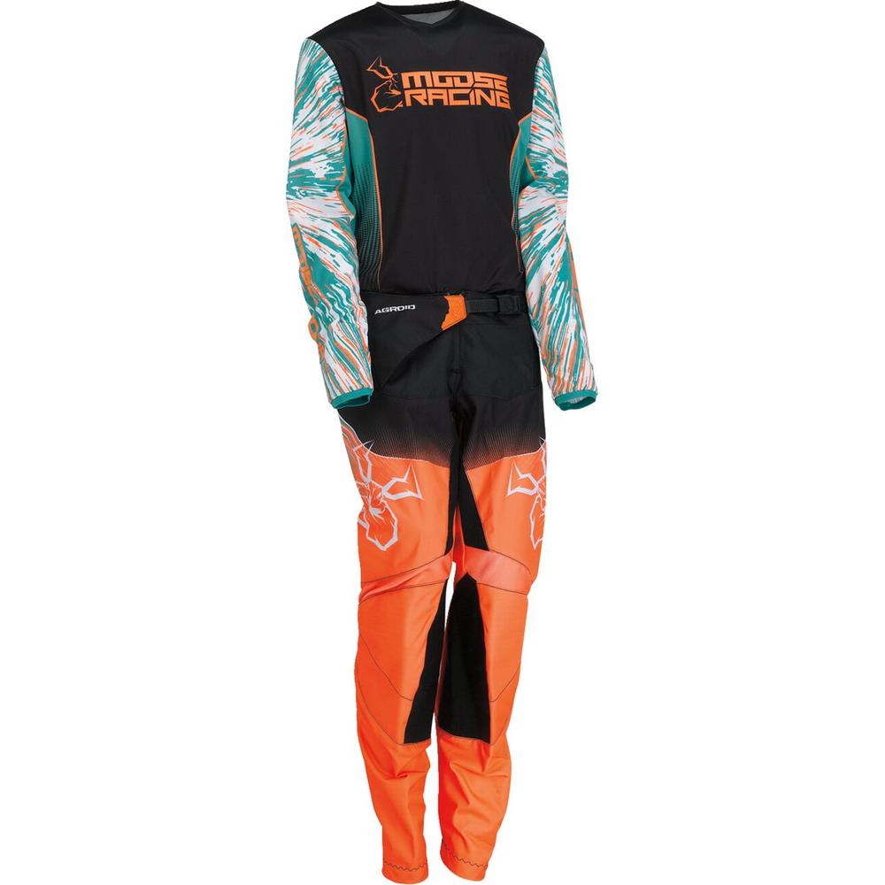 Moose Racing Agroid Youth Trouser Teal / Orange / Black - FREE UK Shipping, FREE 365 Day Returns | Moto Central