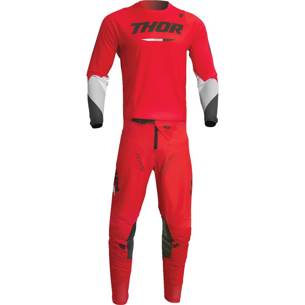 Thor Pulse Tactic Jersey Red - FREE UK Shipping, FREE 365 Day Returns | Moto Central