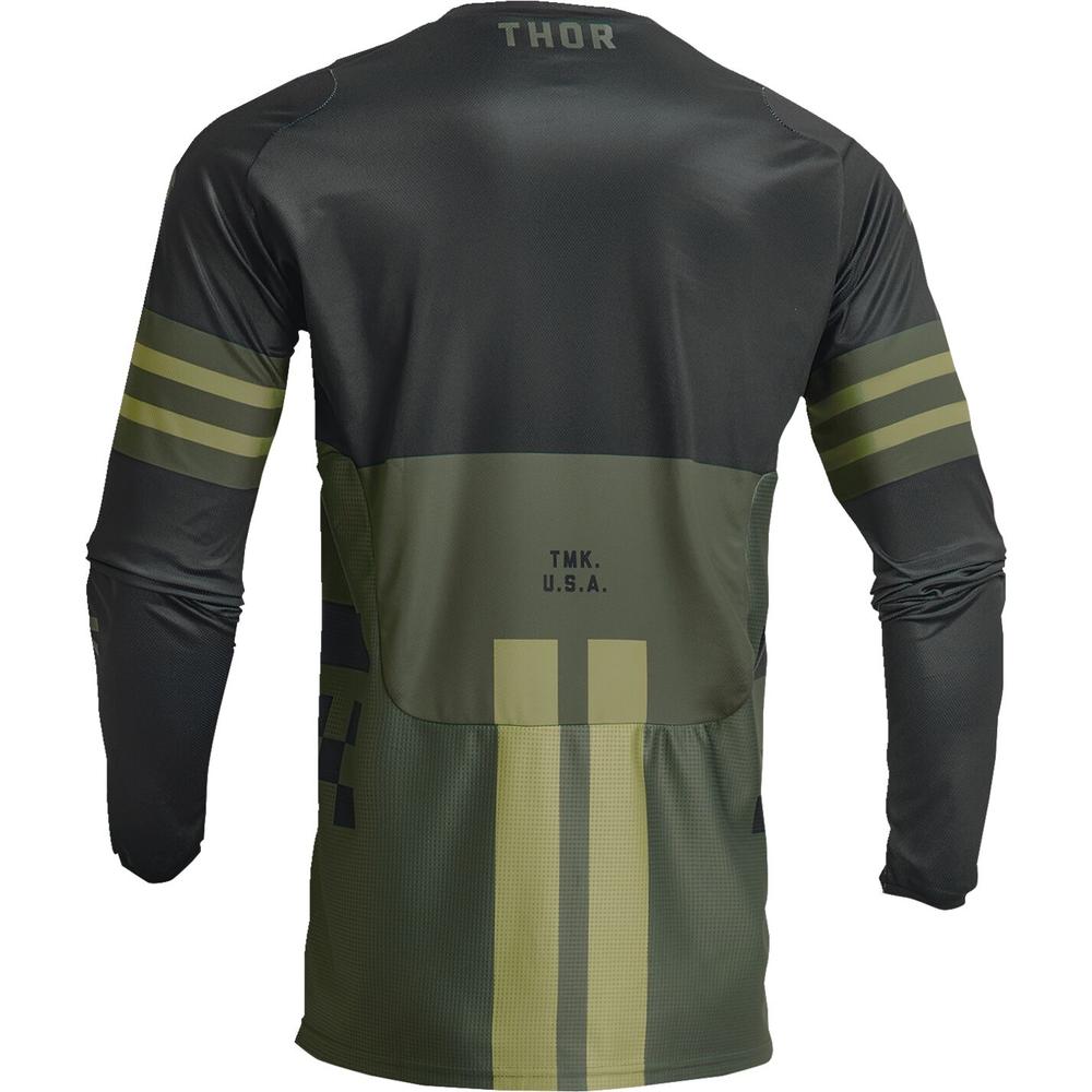 Thor Pulse Combat Jersey Army Green - FREE UK Shipping, FREE 365 Day Returns | Moto Central