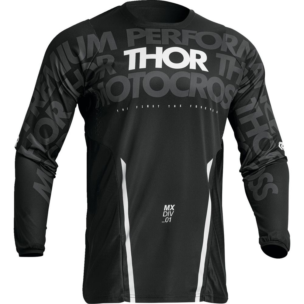 Thor Pulse Mono Jersey Black / White