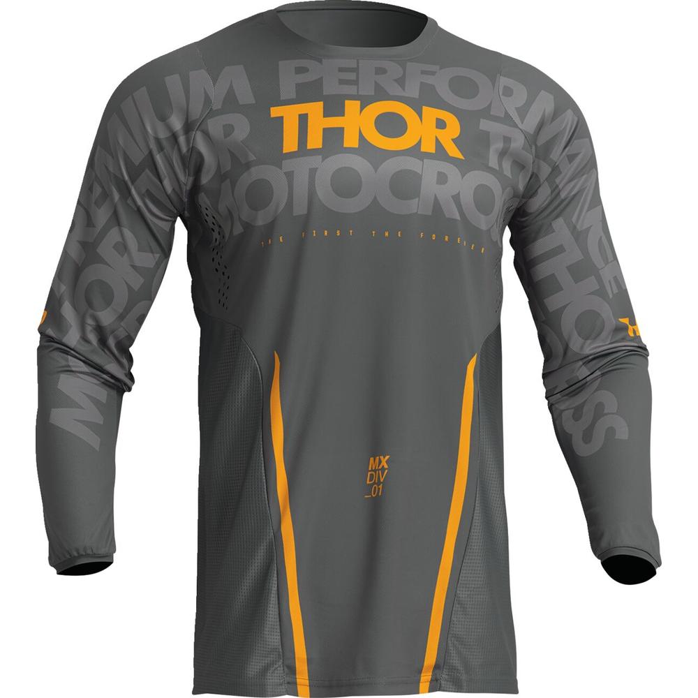 Thor Pulse Mono Jersey Grey / Yellow