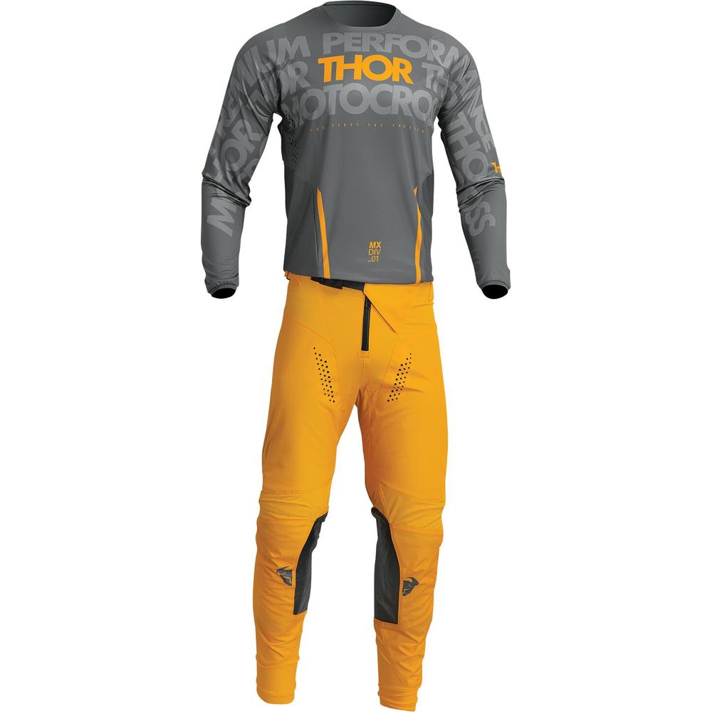 Thor Pulse Mono Jersey Grey / Yellow