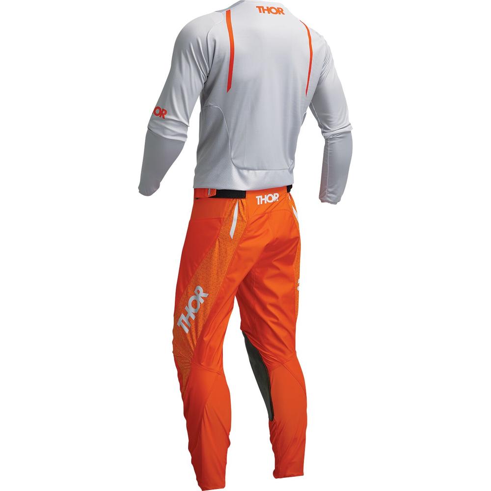 Thor Pulse Mono Jersey Grey / Orange - FREE UK Shipping, FREE 365 Day Returns | Moto Central